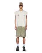 Mens 1999 Life Short Militant Green Relaxed Walkshorts - Green