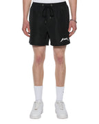 Mens Line Up Boardshort Jet Black Regular Walkshorts - Black