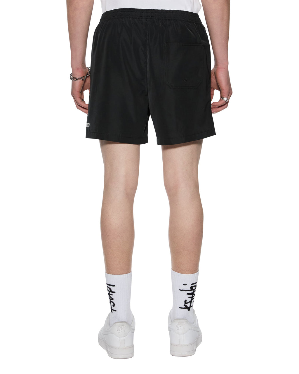 Mens Line Up Boardshort Jet Black Regular Walkshorts - Black