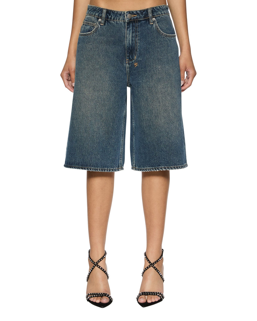 Womens Low Rider Short Sandstorm Baggy Walkshorts - Denim