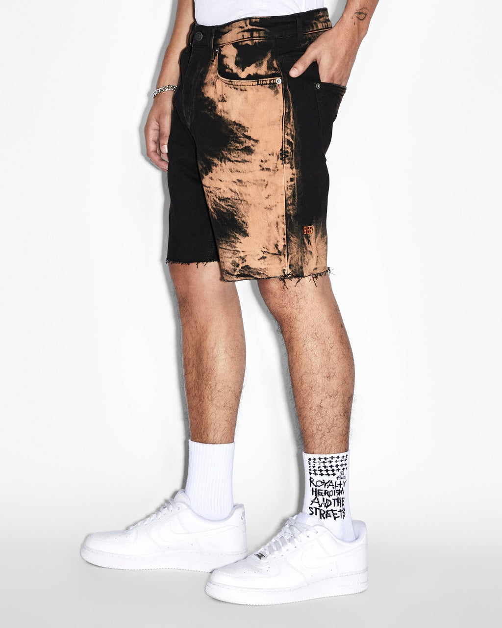 Mens Chopper Short Hellfire Slim Walkshorts - Black