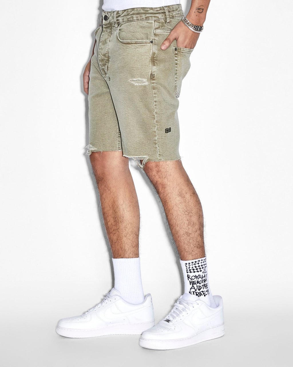 Mens Chopper Short Outback Slim Walkshorts - Green