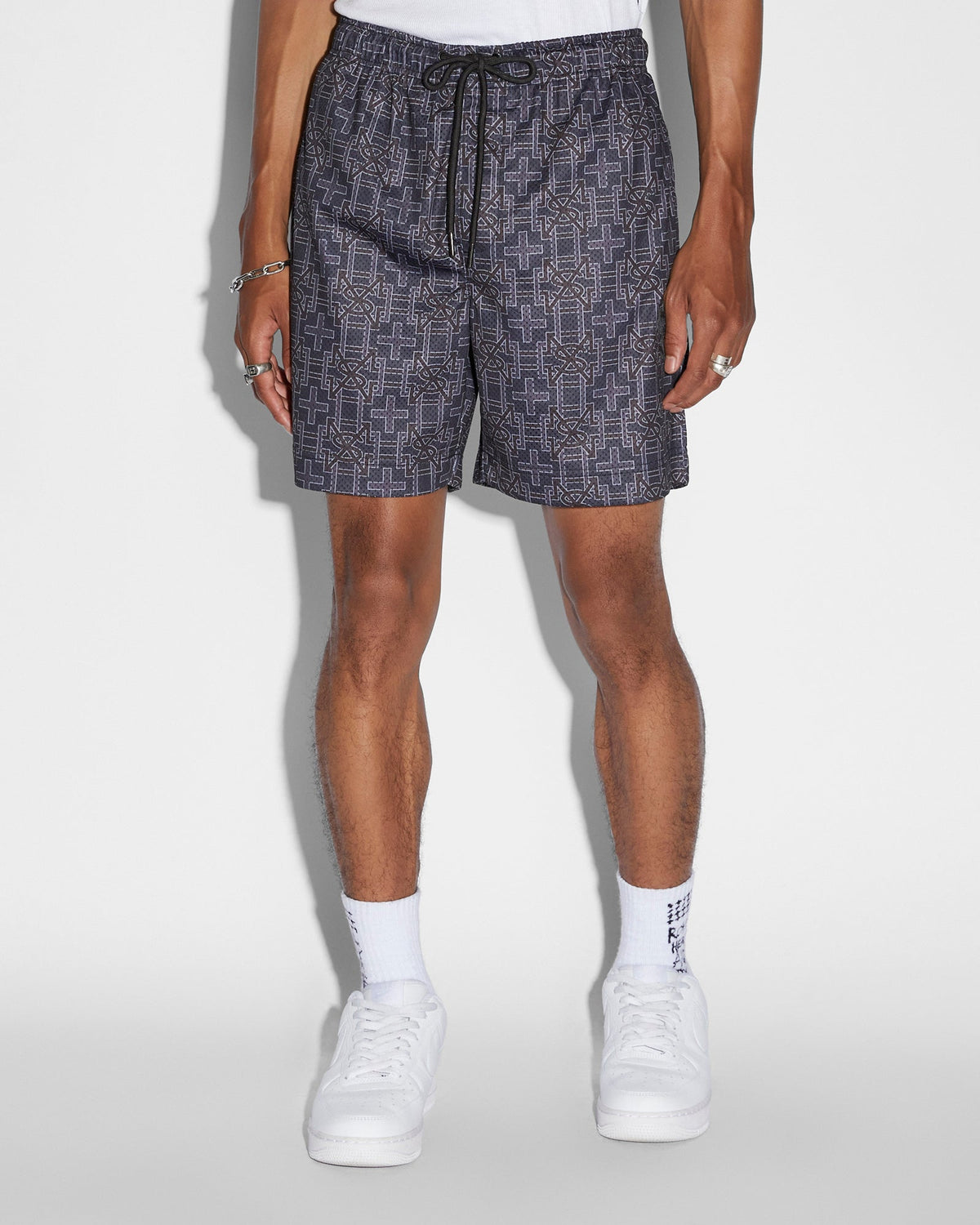 MENS PLUS MESH SHORT NAVY WALKSHORTS