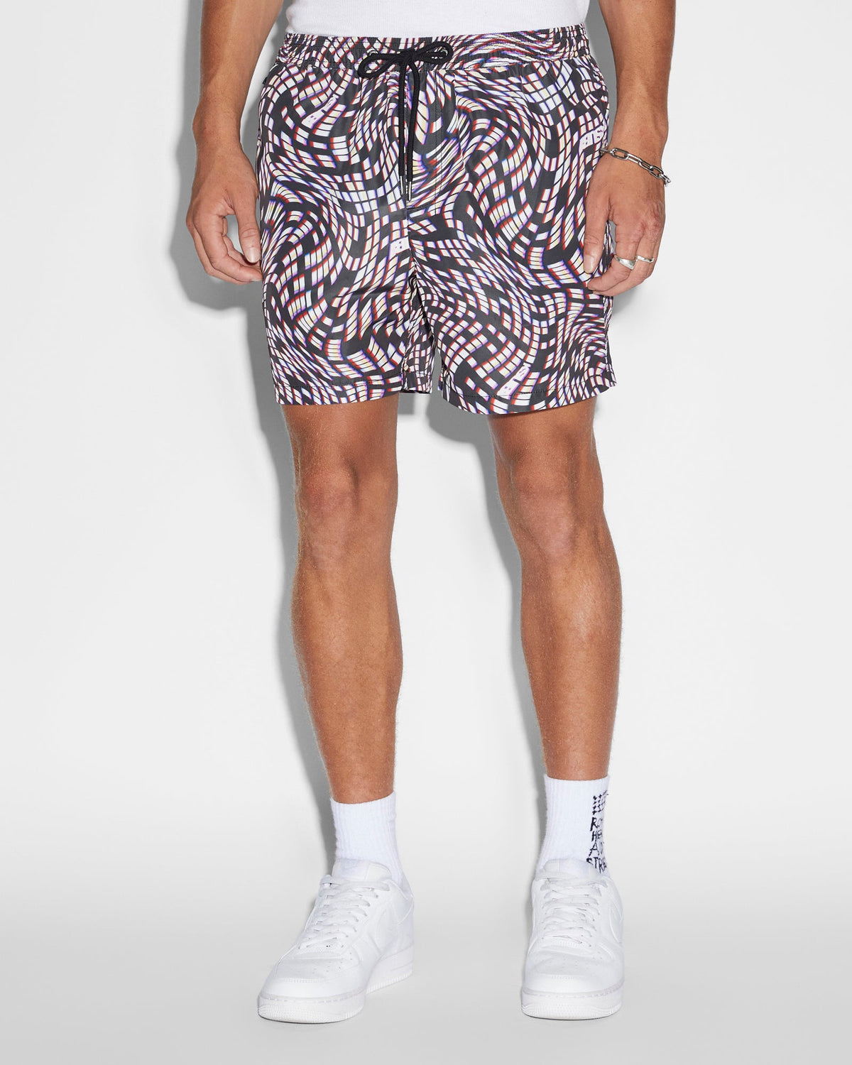 Mens Rainbow Road Boardshort Multi Regular Walkshorts - Multi Colour
