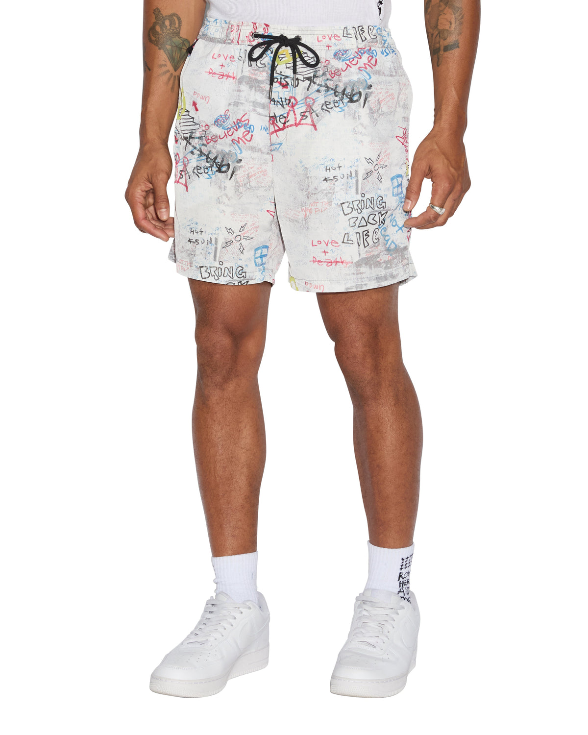 Mens Skrawler Boardshort White Regular Walkshorts - White