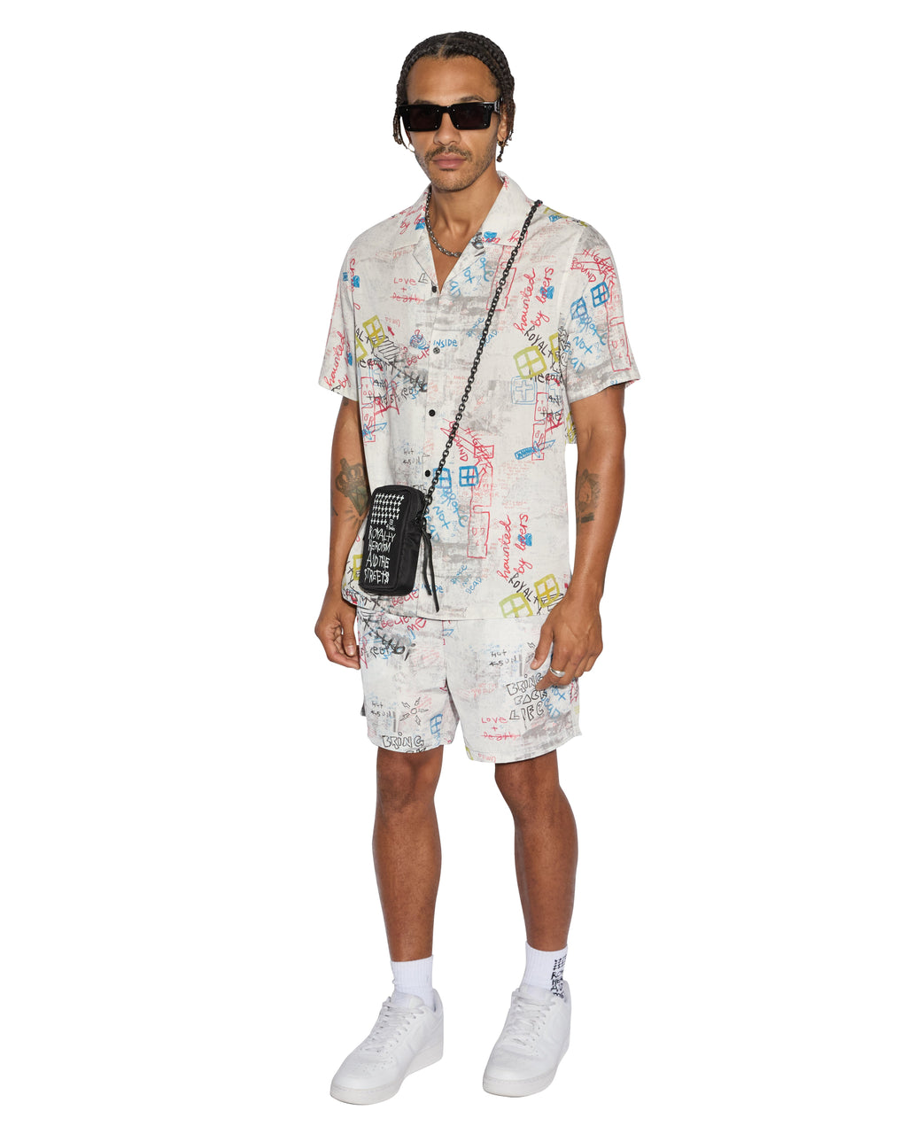 Mens Skrawler Boardshort White Regular Walkshorts - White