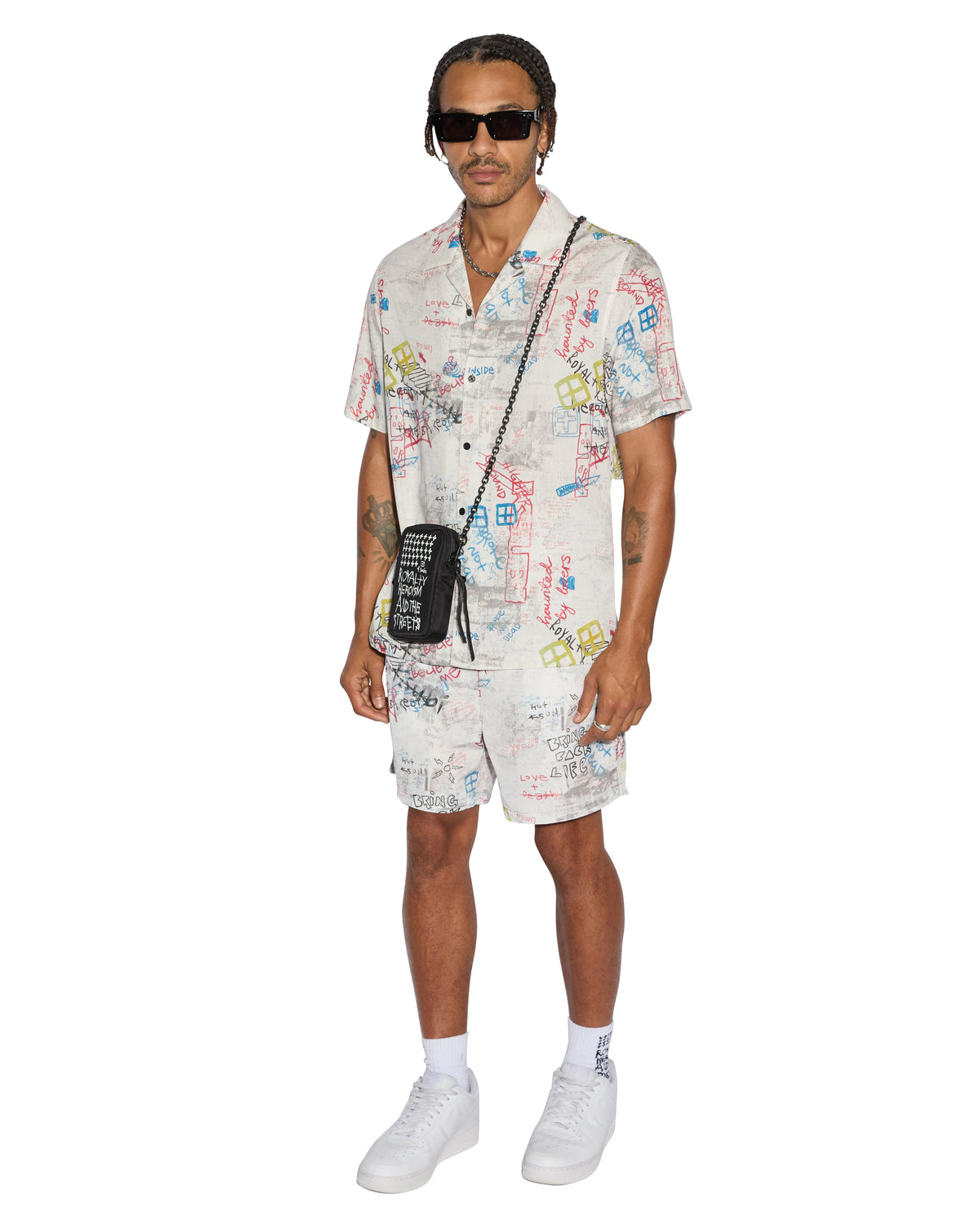 Mens Skrawler Boardshort White Regular Walkshorts - White