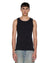 MENS  DEBUT SINGLET BLACK FITTED TEES