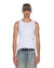 MENS  DEBUT SINGLET WHITE FITTED TEES