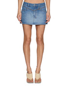 Womens Low Rider Mini Highway Relaxed Skirts - Denim