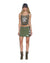 WOMENS  ORIGIN TRAKSKIRT SPLICED CAMO HASH SLIM SKIRTS