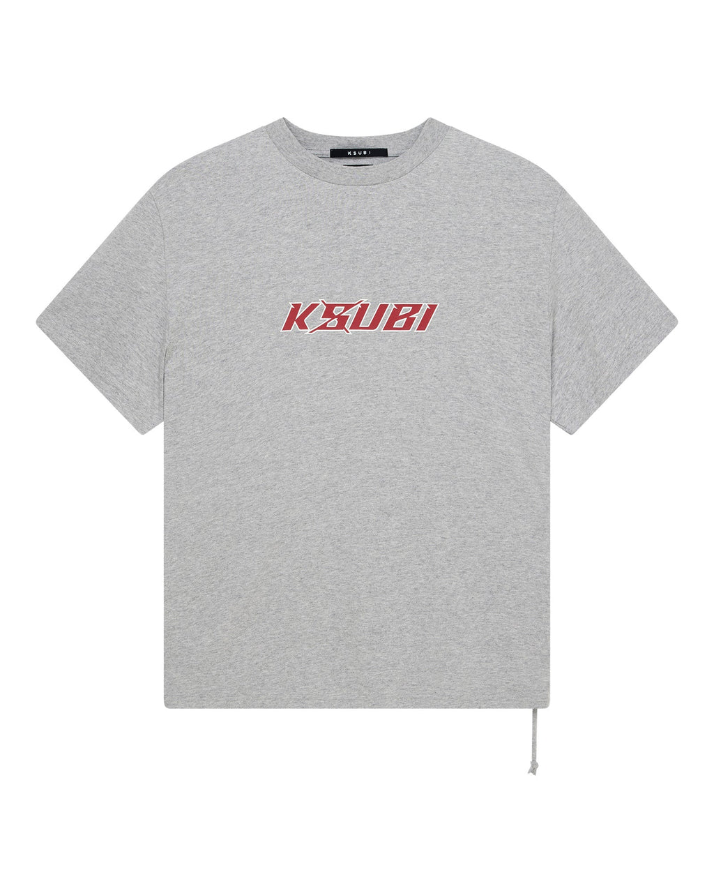 Mens Stinger Biggie Ss Tee Grey Marle Oversized Tees - Grey
