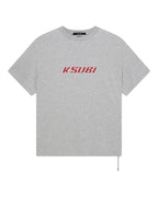 Mens Stinger Biggie Ss Tee Grey Marle Oversized Tees - Grey