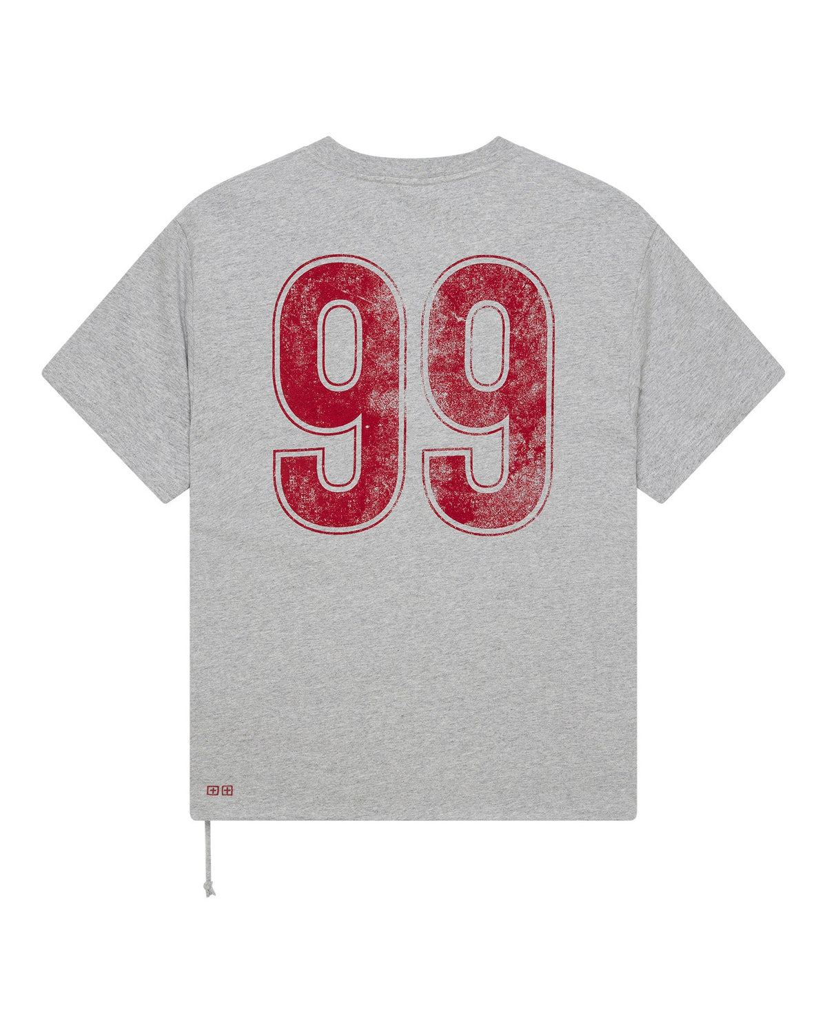 Mens Stinger Biggie Ss Tee Grey Marle Oversized Tees - Grey