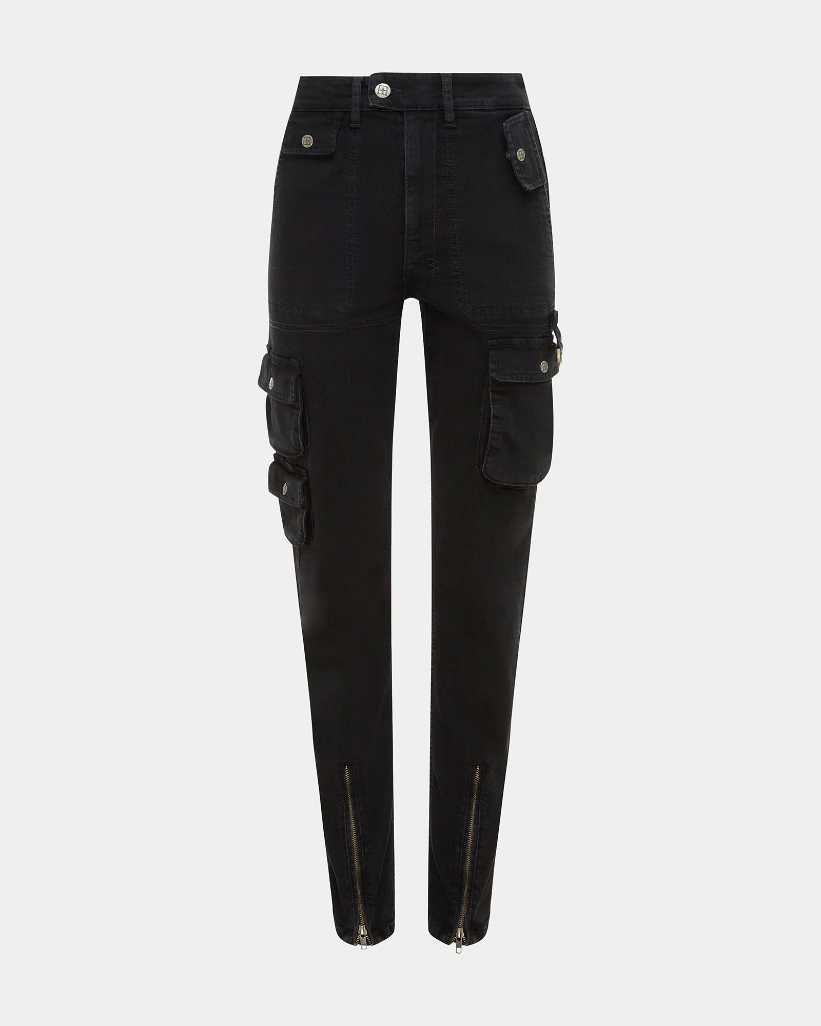 WOMENS  STRAIGHT UP STEALTH CARGO SLIM STRAIGHT DENIM JEANS