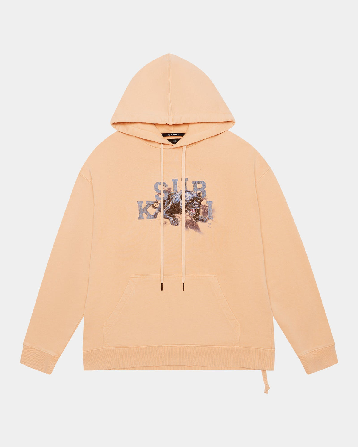 Mens Apex Biggie Hoodie Flare Oversized Fleece - Orange