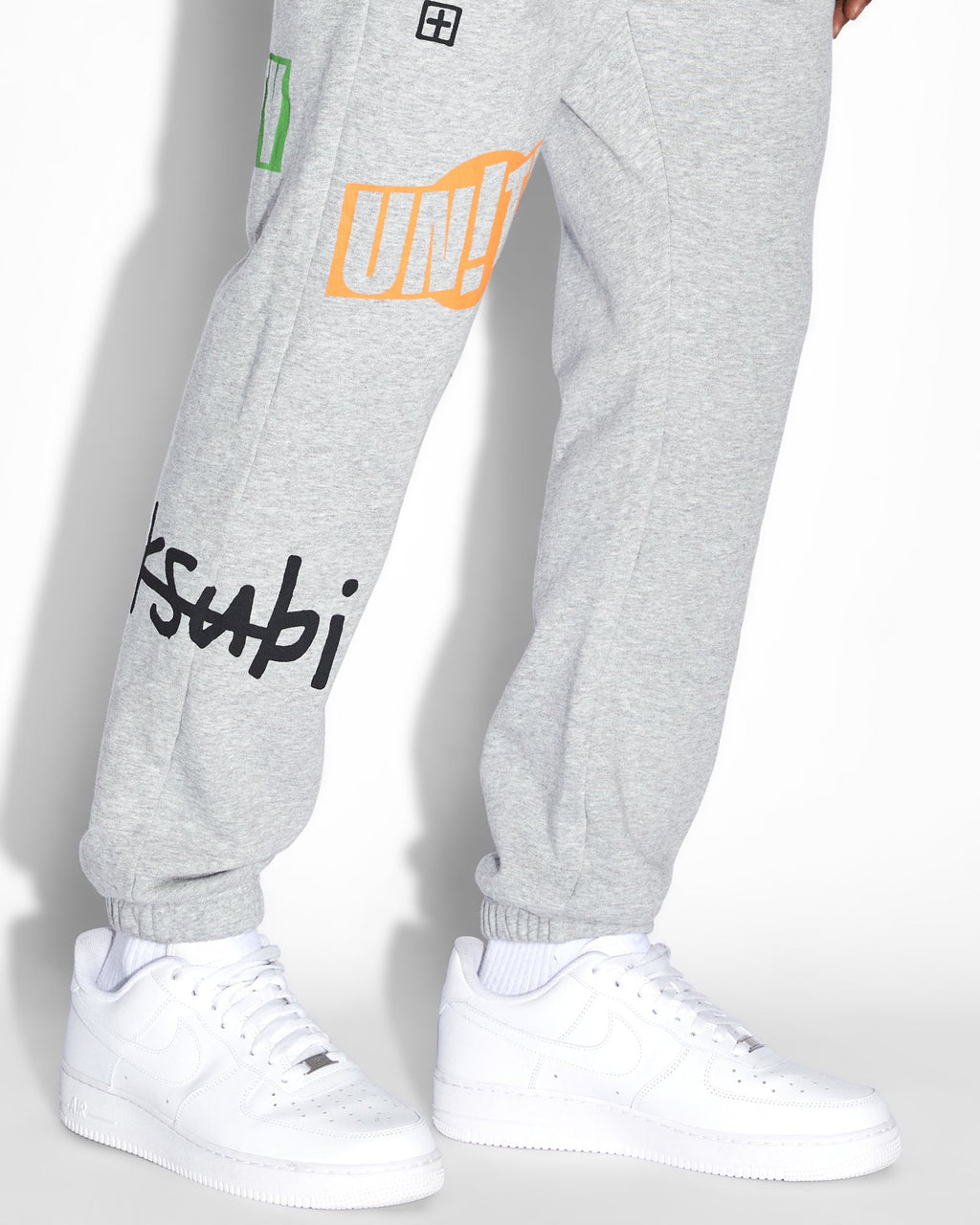Mens Collective Lofi Trak Grey Marle Relaxed Pants - Grey