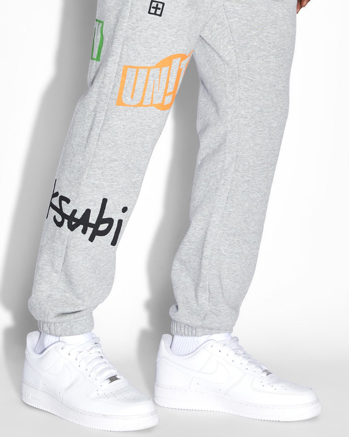 Mens Collective Lofi Trak Grey Marle Relaxed Pants - Grey