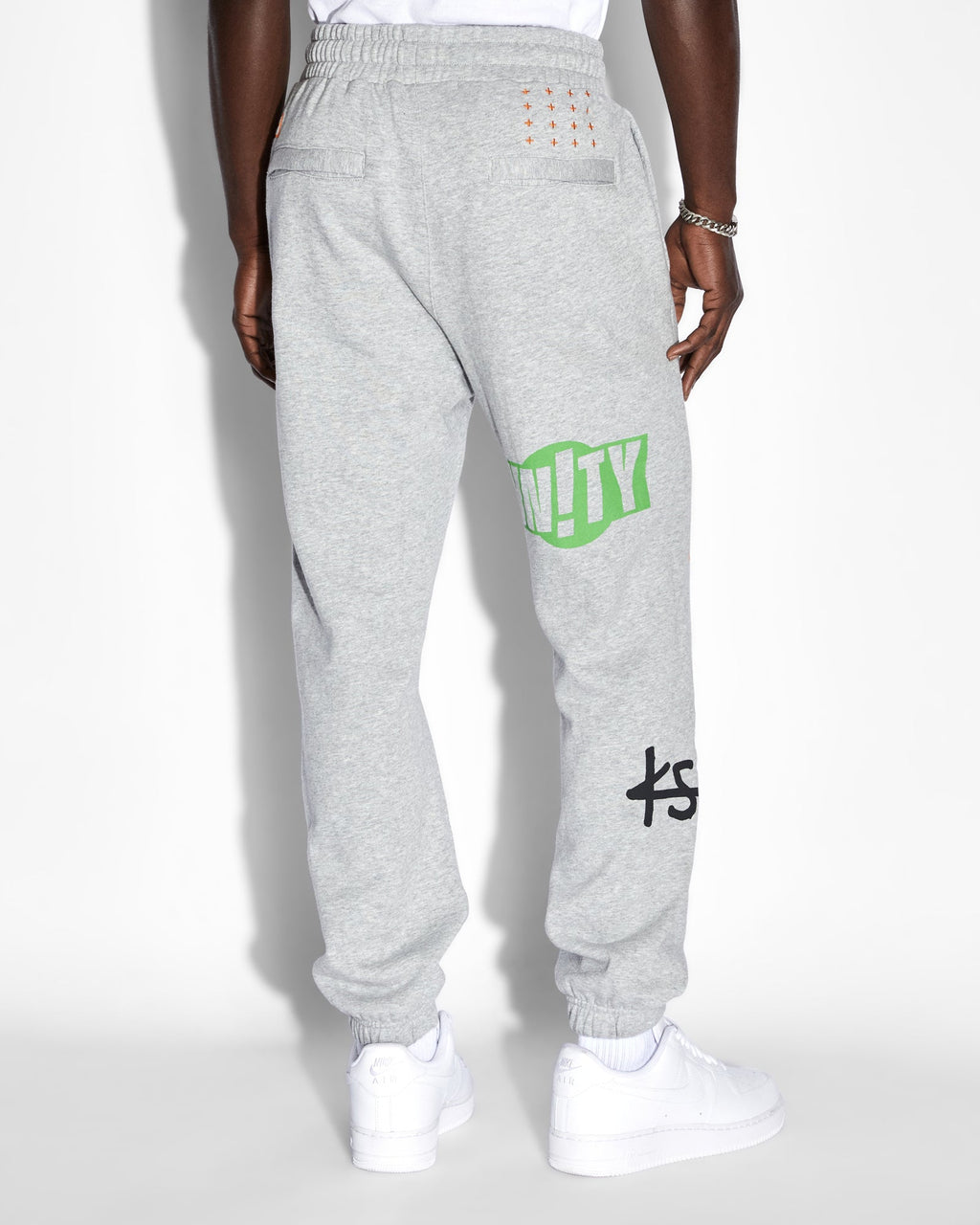 Mens Collective Lofi Trak Grey Marle Relaxed Pants - Grey