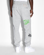 Mens Collective Lofi Trak Grey Marle Relaxed Pants - Grey