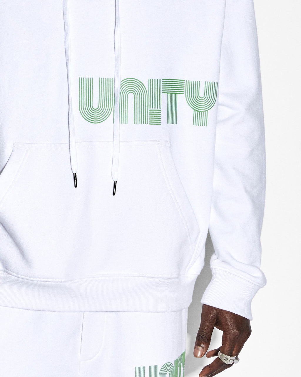 Mens Retro Biggie Hoodie Tru White Oversized Fleece - White