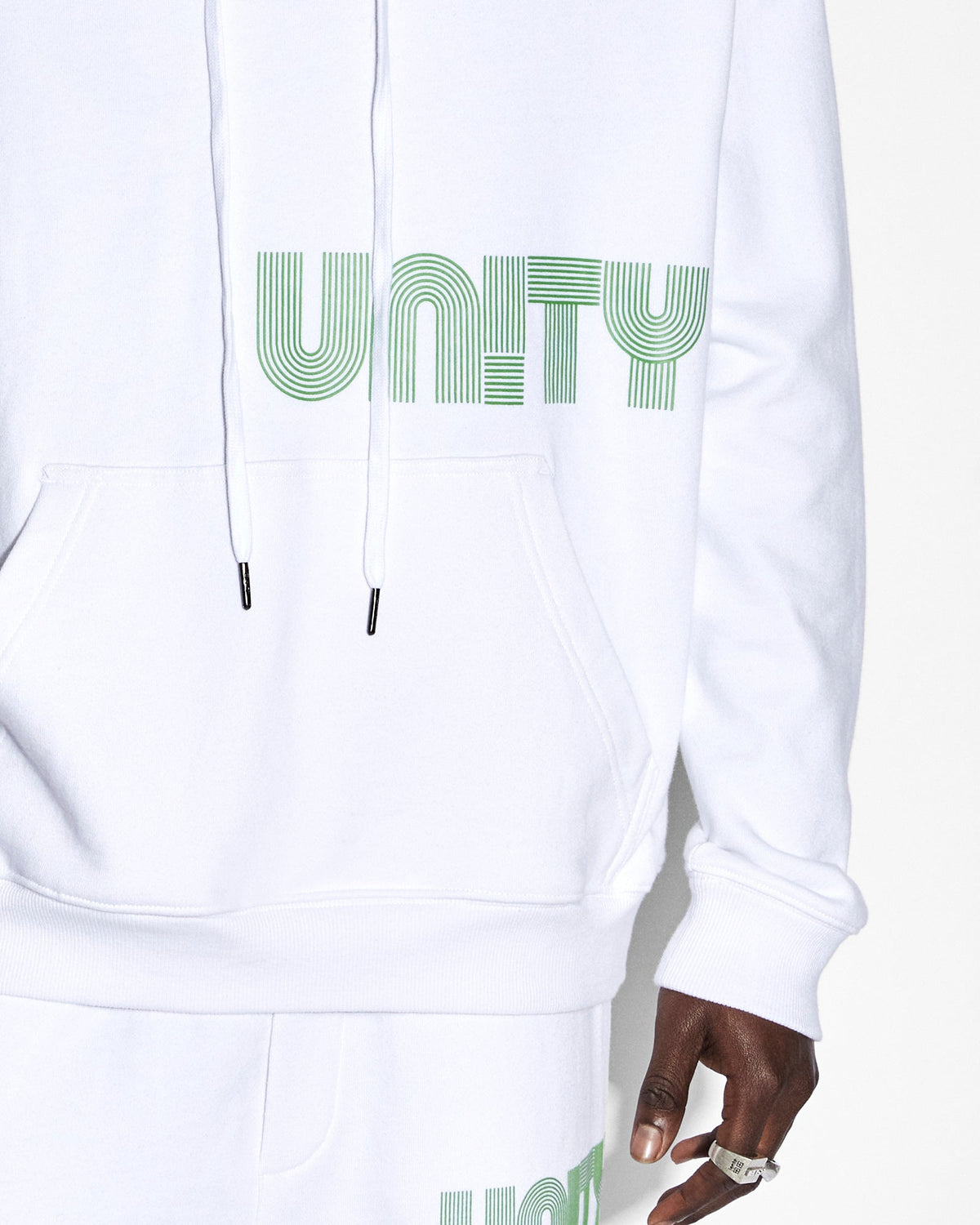 Mens Retro Biggie Hoodie Tru White Oversized Fleece - White