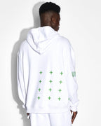 Mens Retro Biggie Hoodie Tru White Oversized Fleece - White