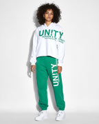 Womens Unity Zip Trax Green Relaxed Pants - Green