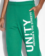 Womens Unity Zip Trax Green Relaxed Pants - Green
