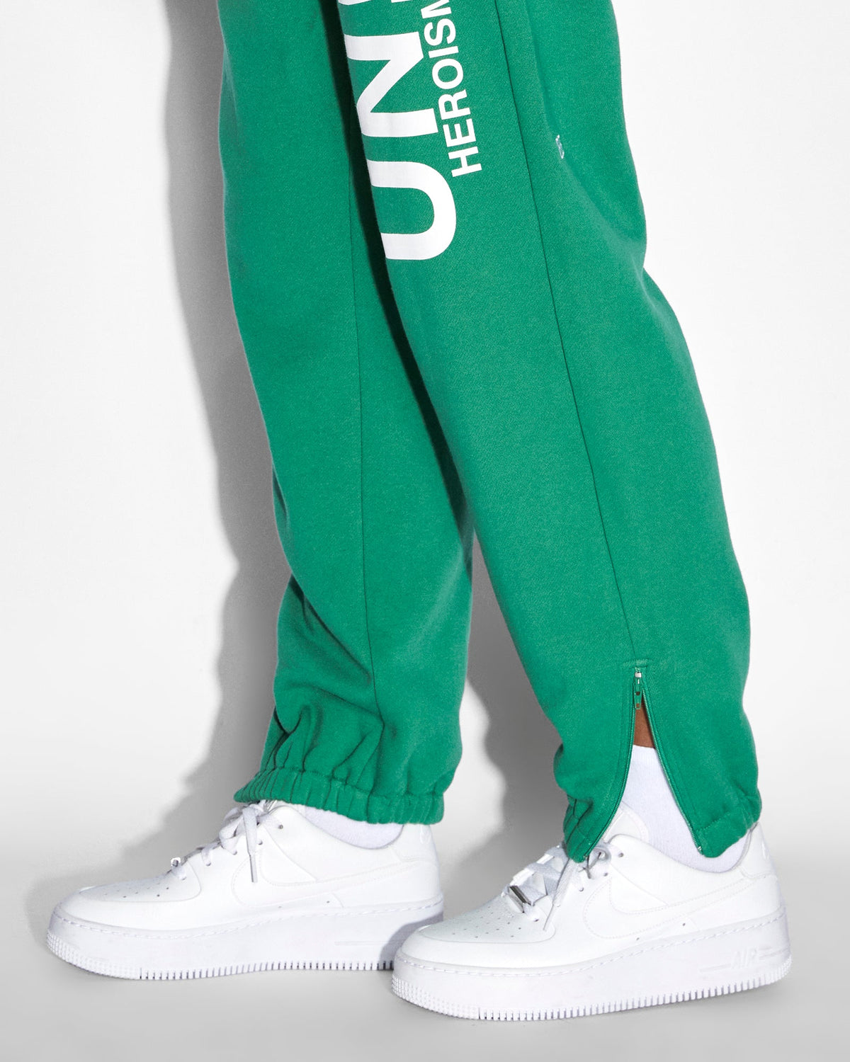 Womens Unity Zip Trax Green Relaxed Pants - Green