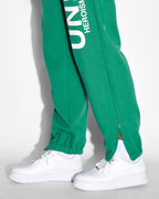 Womens Unity Zip Trax Green Relaxed Pants - Green