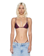 WOMENS ITSY BITSY BIKINI TOP MERLOT BIKINI