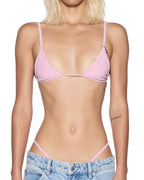 WOMENS ITSY BITSY BIKINI TOP BUBBLEGUM BIKINI