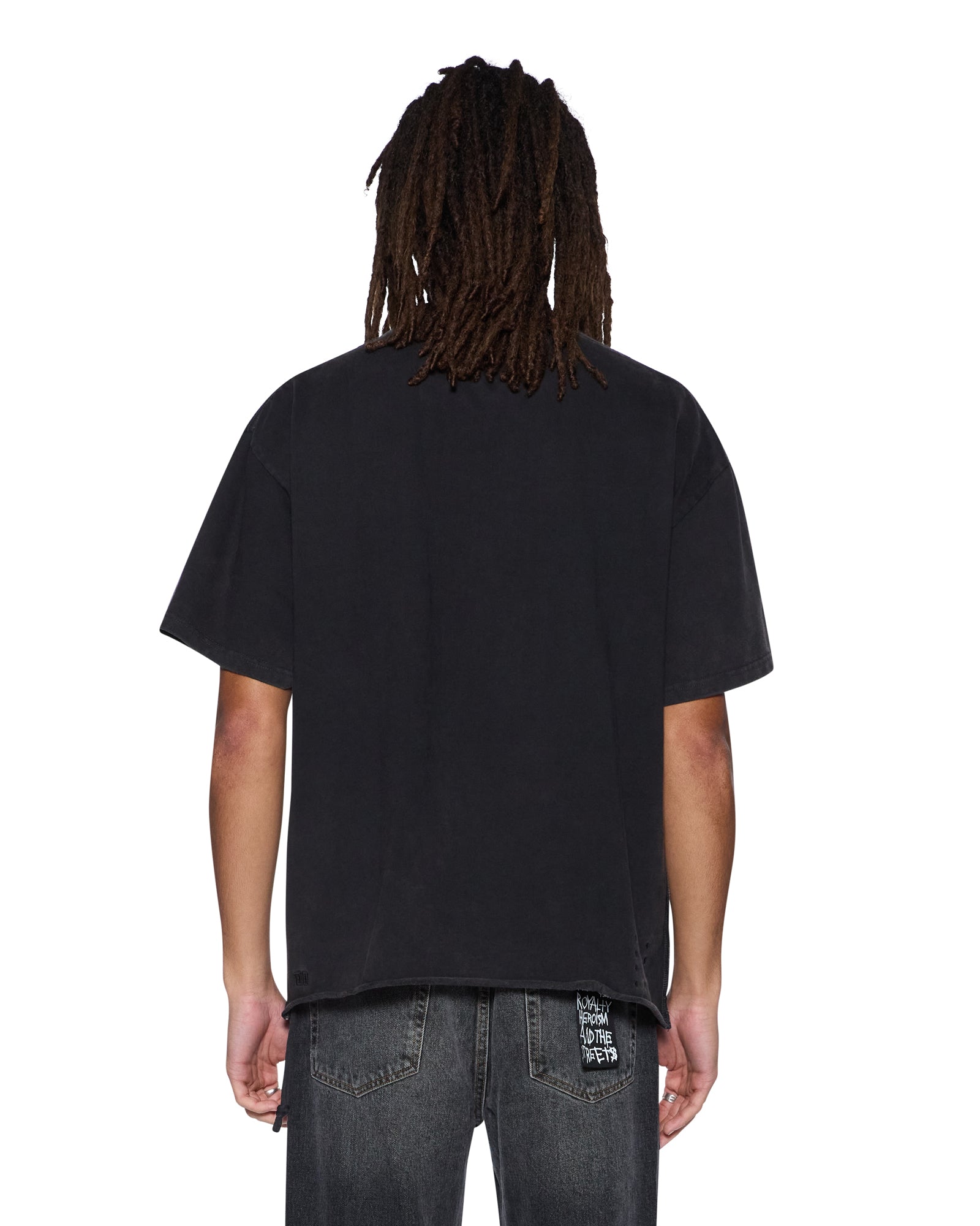 MENS  ASCENSION EKCESS TEE FADED BLACK OVERSIZED TEES