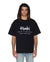 MENS  PLATED EKCESS SS TEE JET BLACK OVERSIZED TEES