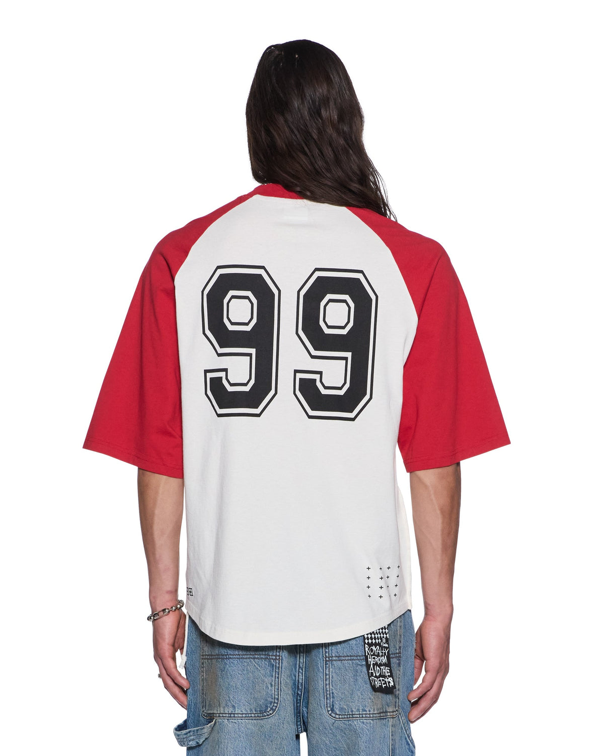 99 BIGGIE RAGLAN SS TEE RED