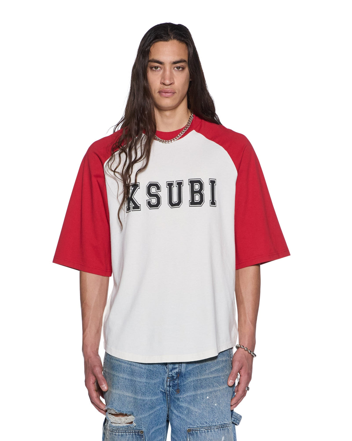MENS 99 BIGGIE RAGLAN SS TEE RED TEES