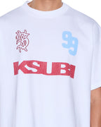 MENS RUGGED EKCESS SS TEE WHITE/RED TEES