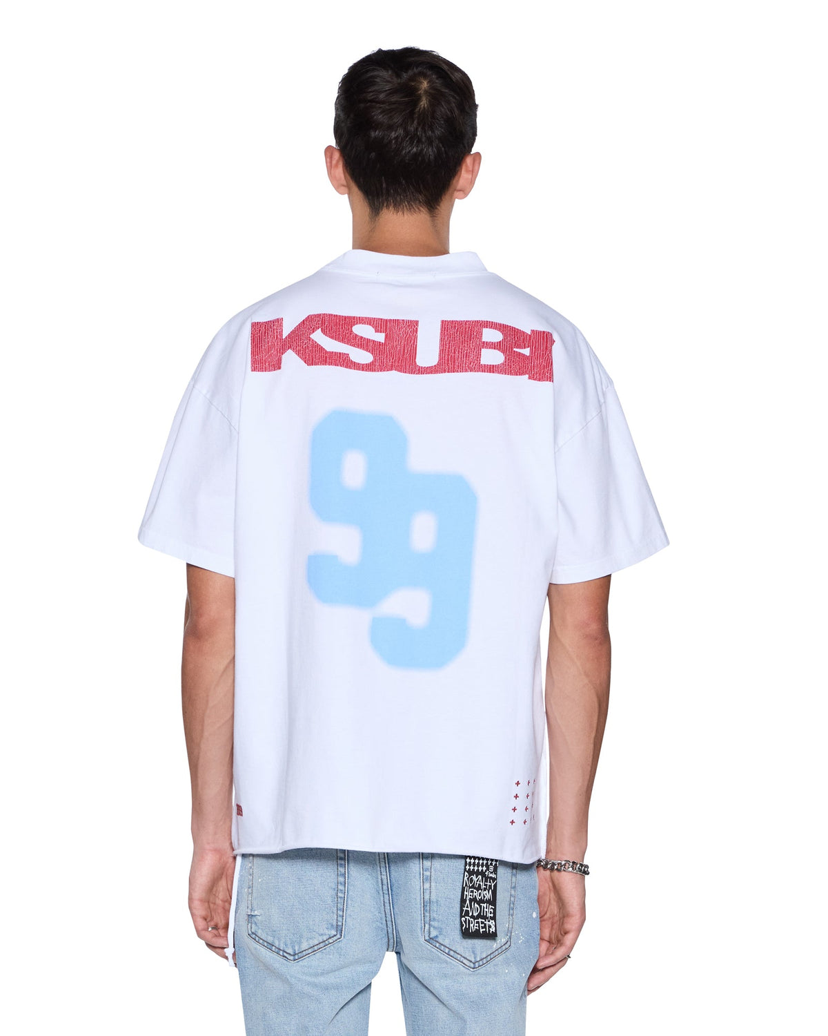 RUGGED EKCESS SS TEE WHITE/RED