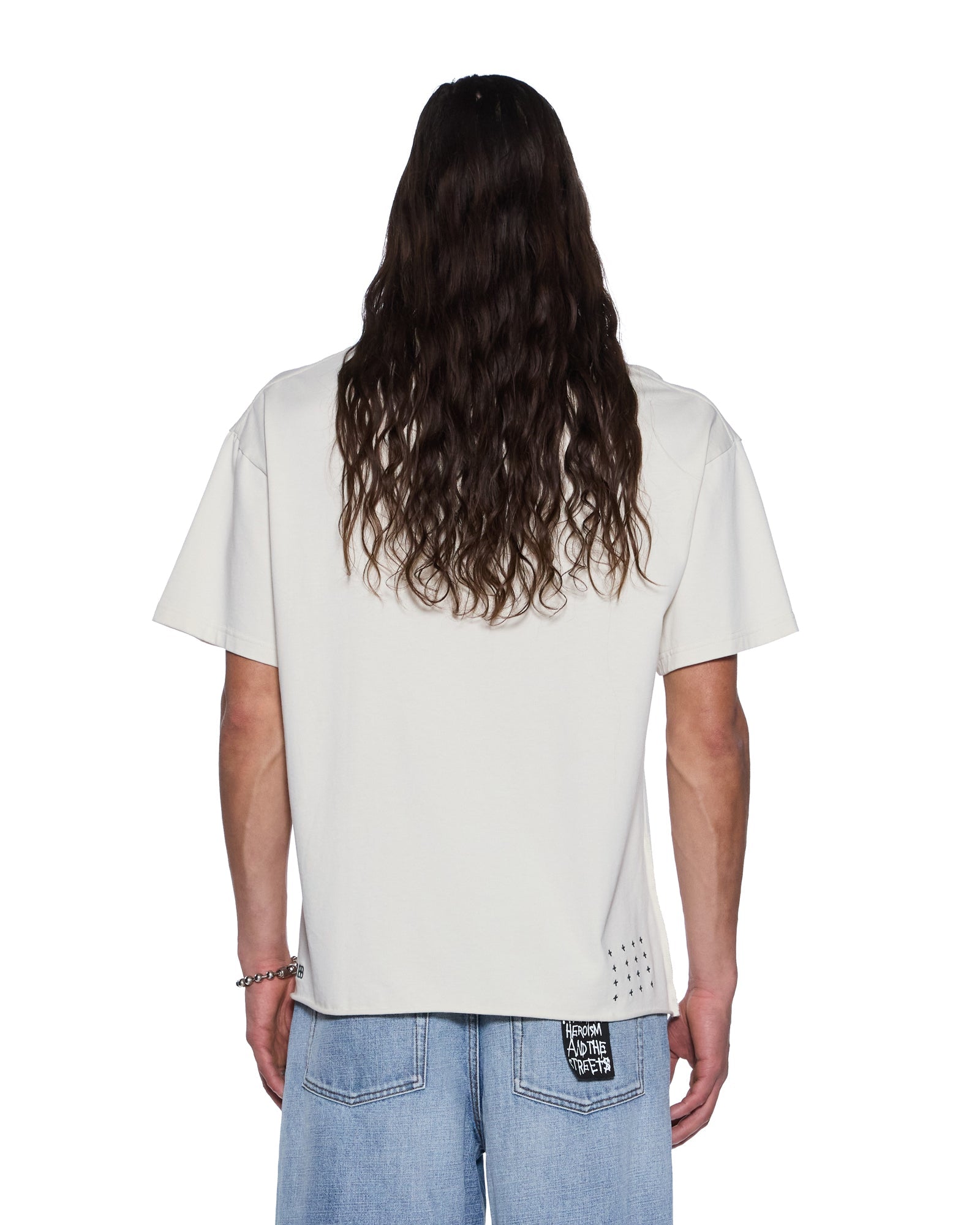 MENS  PRESTIGE BIGGIE SS TEE ANTIQUE WHITE OVERSIZED TEES