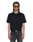 MENS SID LINEN SS TEE JET BLACK TEES
