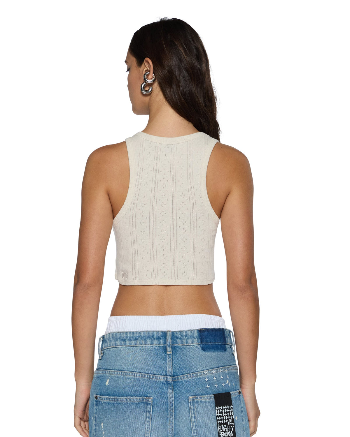 WOMENS SOTT ORIGIN CROP TANK CREAM FASHION TOPS