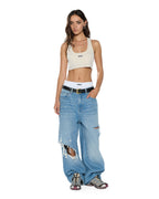 WOMENS SOTT ORIGIN CROP TANK CREAM FASHION TOPS