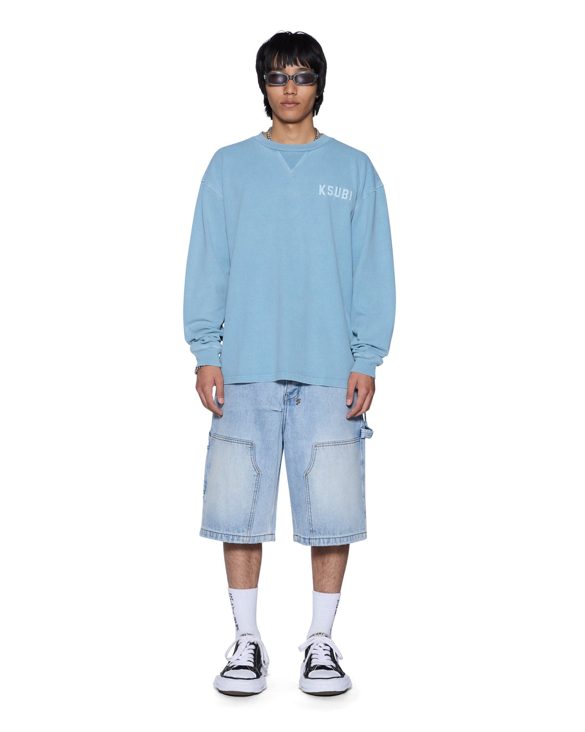 MENS K-LOCK EKCESS LS TEE SUMMER BLUE TEES