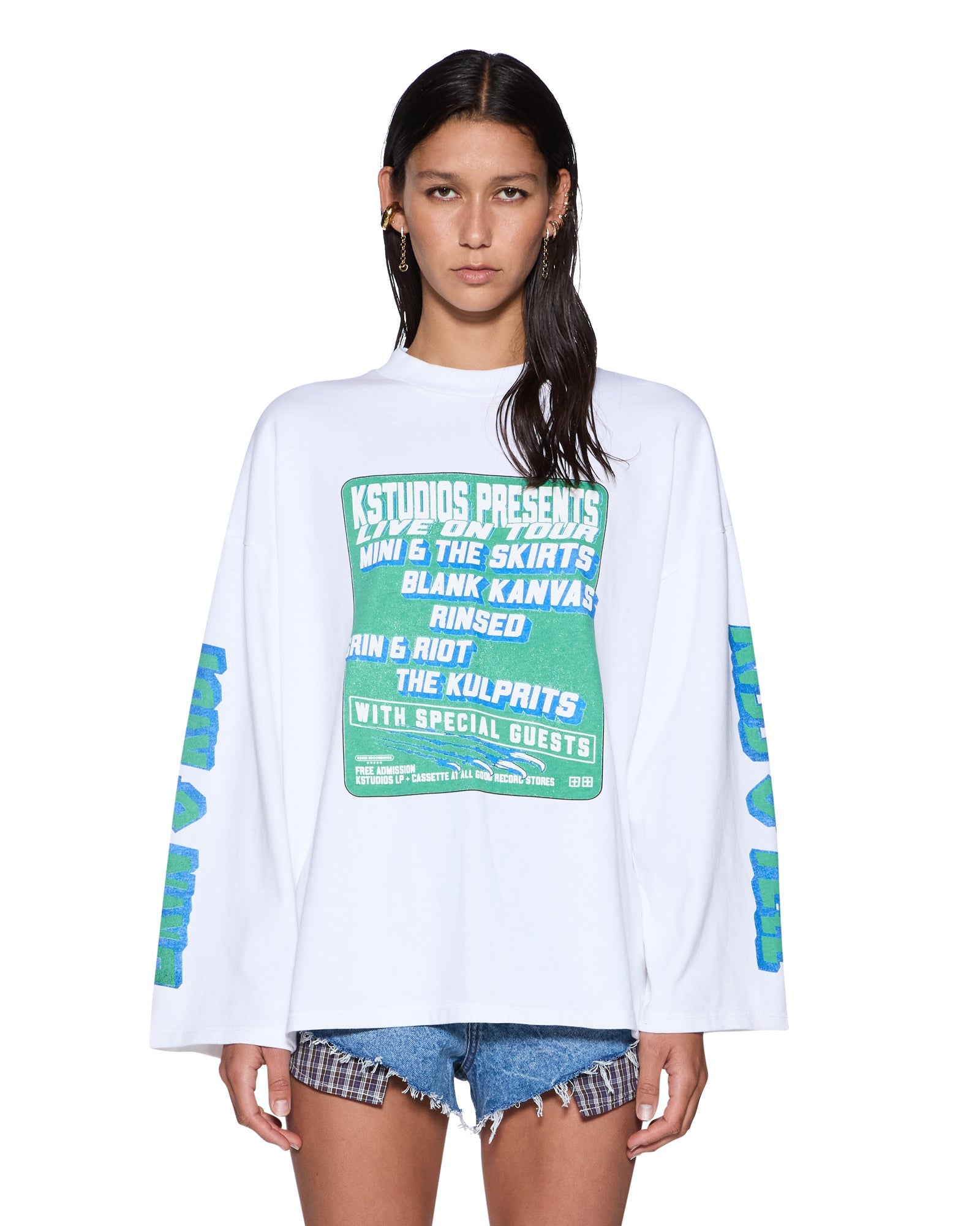 KSTUDIO BOYFRIEND LS TEE WHITE