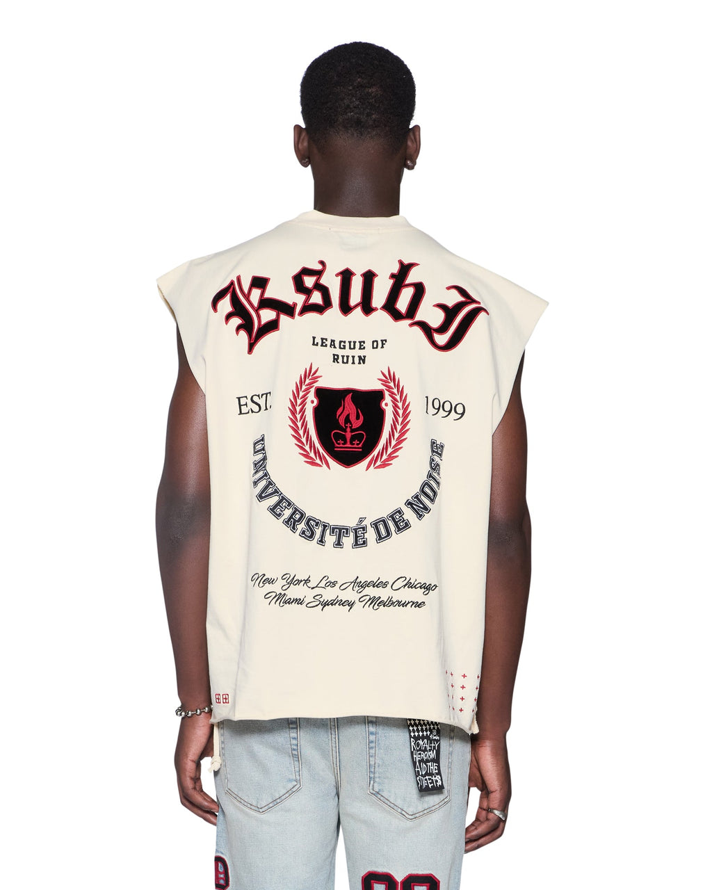 MENS LEAGUE EKCESS CUT OFF DESERT TEES