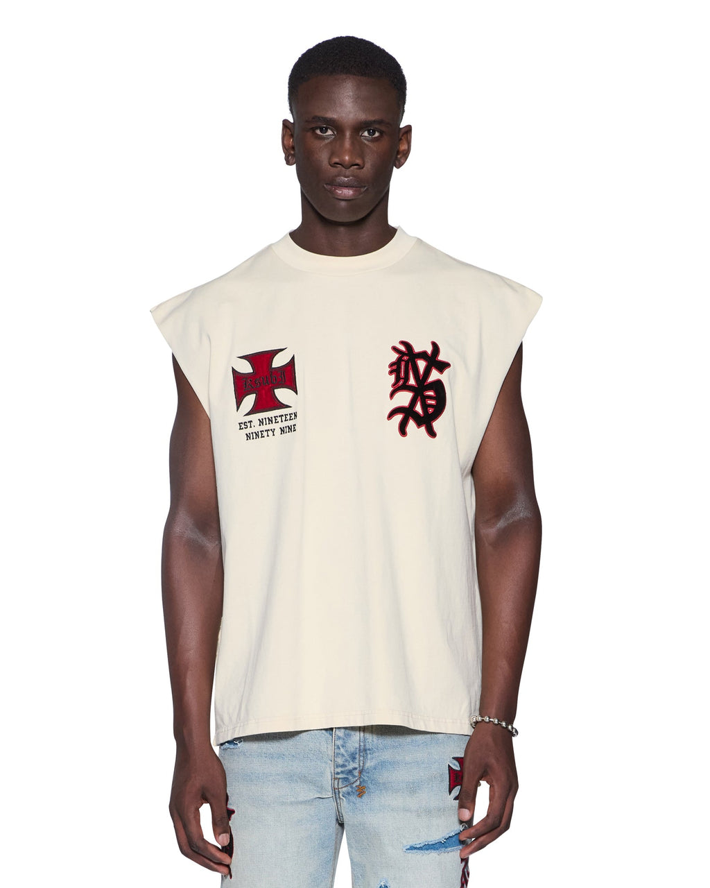 MENS LEAGUE EKCESS CUT OFF DESERT TEES