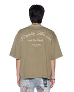 Mens Royalty Halen Ss Tee Militant Baggy Tees - Khaki