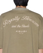 Mens Royalty Halen Ss Tee Militant Baggy Tees - Khaki