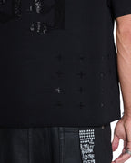 MENS STARDOM EKCESS SS TEE JET BLACK CRYSTAL TEES